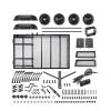 for 1/5 1/8 1/10 1/18 1/24 Aluminum Trailer with Lights and Tires RC Car Heavy Duty Truck Upgrade Tools Parts Rc Car Headlamps Lights view 1