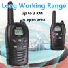LOUKIENE Walkie Talkies for Kids 22 Channels 2 Way Radio Toy with Backlit LCD, Flashlight 3 KMs Range for 3-12 Year Old Boys Girls Outside, Camping, Hiking (1 Pair, Black) view 2