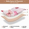 Flradish Pink Butterfly Baby Play Mat, Waterproof & Non-Slip Playpen Mat 50" X 50" Soft Foldable Crawling Mat Playing for Infants and Toddlers view 4