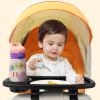 Stroller Snack Tray, Universal Stroller Food Tray with Cup Holder, Universal Stroller Tray, Removable Baby Snack Tray with Adjustable Buckle and Hooks. (1 x Upgraded Trolley Plate) view 2