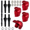 Aluminium Shock Caps & Steel Shock Absorber Bracket Screw for Arrma 1/8 Kraton Typhon Talion Outcast Notorious 6S BLX,1/7 Infraction Mojave Fireteam Felony 6S BLX Limitless (Red) view 1