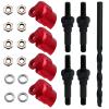 Aluminium Shock Caps & Steel Shock Absorber Bracket Screw for Arrma 1/8 Kraton Typhon Talion Outcast Notorious 6S BLX,1/7 Infraction Mojave Fireteam Felony 6S BLX Limitless (Red) view 2