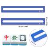 BOXOB 4pcs Mahjong Line Finder, Good Luck Mahjong Card Line Guide Rules Reader Helper Mah Jongg Accessories Gifts for Players (Blue) view 2