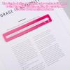 BOXOB 4pcs Mahjong Line Finder, Good Luck Mahjong Card Line Guide Rules Reader Helper Mah Jongg Accessories Gifts for Players (Rose Red) view 4
