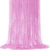 SHAOQINLIN 24 PCS Pink Bead Necklaces, Pink Mardi Gras Beads, 33 Round Cancer Beaded Necklace, Party Necklaces for Mardi Gras, Christmas, Valentine's Day Party Favors view 1