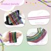 SHAOQINLIN 24 PCS Pink Bead Necklaces, Pink Mardi Gras Beads, 33 Round Cancer Beaded Necklace, Party Necklaces for Mardi Gras, Christmas, Valentine's Day Party Favors view 3