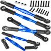 RCarmubWow RC Turnbuckles Camber Links Upgrades Part for 1/10 Slash 4x4(VXL),Rustler 4x4(VXL),Stampede 4x4(VXL),Hoss 4X4 VXL,Jat0 4X4(VXL),Alloy Steering Linkage,Replace #9027#9028#9029,Navy Blue
