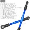 RCarmubWow RC Turnbuckles Camber Links Upgrades Part for 1/10 Slash 4x4(VXL),Rustler 4x4(VXL),Stampede 4x4(VXL),Hoss 4X4 VXL,Jat0 4X4(VXL),Alloy Steering Linkage,Replace #9027#9028#9029,Navy Blue view 2