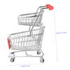 CORHAD 2pcs Mini Carts Supermarket Handcart Modes Trolley Handcart Toys for Boys and Girls Boys Girls Home Decor Storage Container view 2