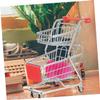 CORHAD 2pcs Mini Carts Supermarket Handcart Modes Trolley Handcart Toys for Boys and Girls Boys Girls Home Decor Storage Container view 4