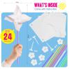 24 Pack DIY Pinwheels Crafts for Kids - Summer Spring Crafts for Kids 3-5, 4-6, 4-8 - Fun & Easy Assembly, Bulk STEM Educational Activity for Easter, Valentines Day, Classroom, Birthday Party Favor view 2