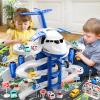 DULONIME Airplane Toys for Toddlers 3-5 - Car Race Tracks for Kids Ages 4-8 with 8 Small Car Toys, Educational Toys for Kids Ages 4-8, Birthday Gifts for Boys 3-5, Birthday Gifts for Boys Girls 4-7 view 4