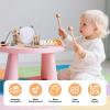 Baby Musical Instruments Set, Montessori Wooden Toys for Toddlers 3+, Neutral Colors Percussion Instruments with Xylophone, Maracas & Tambourine for Kids Preschool Educational and Birthday Gifts view 3