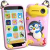 Kids Toys Smart Phone, 3.97" Touchscreen Toddler Phone with 220+ Learning Games, Camera, Parental Control, Educational Phone for Girls Ages 3-9, Birthday view 1