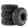 4pcs 60mm 1.0" Soft Rubber Wheel Tire Mud Tire for 1/18 1/24 RC Crawler Car Axial SCX24 Bronco AX24 TRX4M FMS FCX24 Enduro24 view 1
