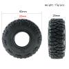 4pcs 60mm 1.0" Soft Rubber Wheel Tire Mud Tire for 1/18 1/24 RC Crawler Car Axial SCX24 Bronco AX24 TRX4M FMS FCX24 Enduro24 view 2