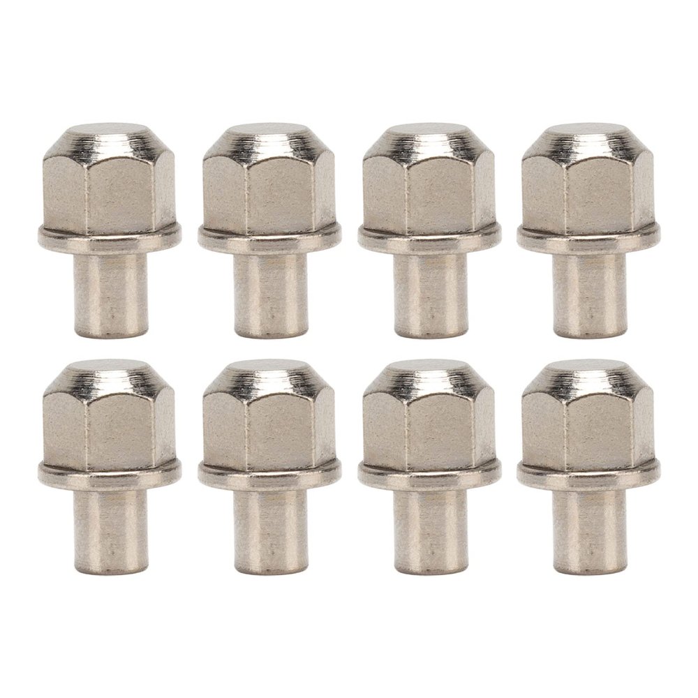 8Pcs RC Hex Wheel Hub Nut Universal 12mm Drive Adaptor Extension Column Stainless Steel for Axial SCX10 D90 Redcat GEN8 Silver 14mm