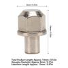 8Pcs RC Hex Wheel Hub Nut Universal 12mm Drive Adaptor Extension Column Stainless Steel for Axial SCX10 D90 Redcat GEN8 Silver 14mm view 2