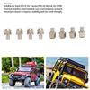 8Pcs RC Hex Wheel Hub Nut Universal 12mm Drive Adaptor Extension Column Stainless Steel for Axial SCX10 D90 Redcat GEN8 Silver 14mm view 3