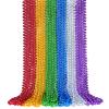 24 PCS Mardi Gras Beads Necklaces, 33 Inch 6 Colors Bead Necklaces Colorful Party Beads for Mardi Gras, St. Patrick's Day, Christmas, Carnival Party Favor view 1