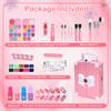 Kids Makeup Sets for Girls 5-8, 74 Pcs Kids Makeup Kit for Girls Non-Toxic Washable Real Cosmetic Set, Play Make Up Kit, Toddlers Birthday Gifts Princess Toys for 3 4 5 6 7 8 9 10 11 12 Year Old view 2