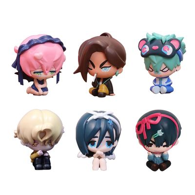 6pcs Ivan/Till Figure Set, Mini Anime Ivan Figure SUA Look up Figures Luca Statue Mizi Cake Topper Decoration Collectible Gifts for Fans