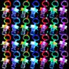 48 PCS LED Pacificers LED Light Up Pacifiers Necklace Flashing Pacifiers Whistles LED Rave Pacifiers Glowing Pacificer Glow in The Dark Party Favors for Halloween,Christmas,Birthday(6 Random Colors) view 1
