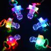 48 PCS LED Pacificers LED Light Up Pacifiers Necklace Flashing Pacifiers Whistles LED Rave Pacifiers Glowing Pacificer Glow in The Dark Party Favors for Halloween,Christmas,Birthday(6 Random Colors) view 3