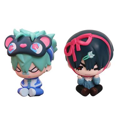 2pcs Ivan and Till Figure Set, Mini Anime Ivan Figure Till Look up Figures Statue Mizi Cake Topper Decoration Collectible Gifts for Fans