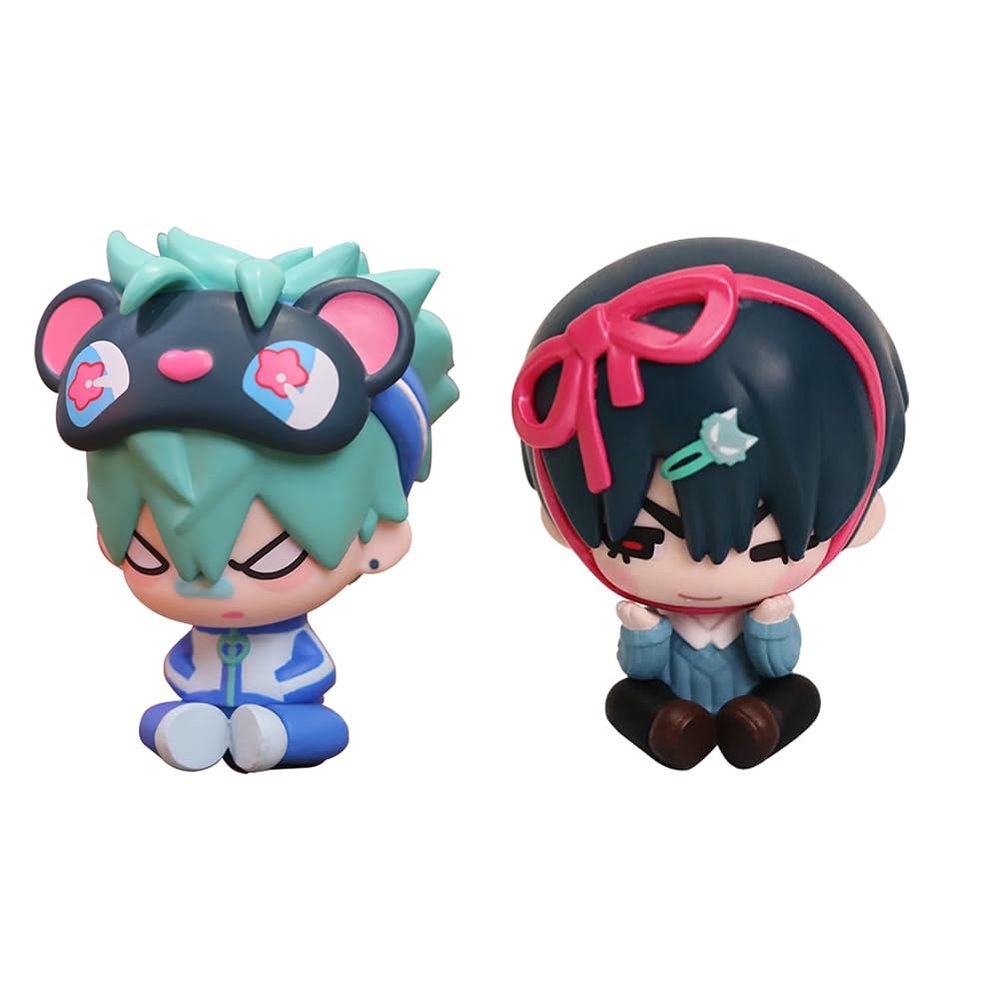 2pcs Ivan and Till Figure Set, Mini Anime Ivan Figure Till Look up Figures Statue Mizi Cake Topper Decoration Collectible Gifts for Fans