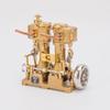 Goekhyrani RW-L2 Mini Steam Engine Model (No Boiler), V4 4-Cylinder Reciprocating Steam Motor for 90150cm Boats, Forward/Reverse Rotation, Educational Engineering Set, RTR Gift for Him view 2