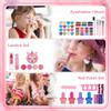 Kids Makeup Sets for Girls 5-8, 68 Pcs Kids Makeup Kit for Girls Non-Toxic Washable Real Cosmetic Set, Play Make Up Kit, Toddlers Birthday Gifts Princess Toys for 3 4 5 6 7 8 9 10 11 12 Year Old view 3