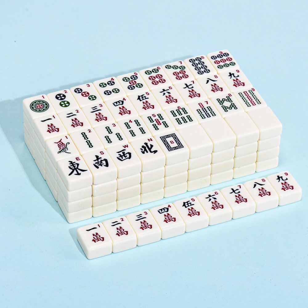 ANABIUP American Mahjong | 166 Premium 1.2-inch Ivory White Tiles | Complete Mahjong Game Set