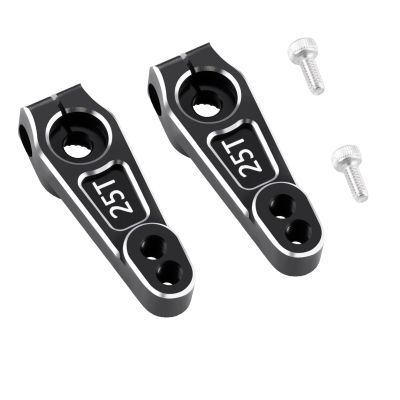 2Pack JGGZONE Aluminum Servo Horn Metal Servo Arms M3 Threads Compatible with 1/8 1/10 RC Off Road Crawler Drift Car Servos Motor