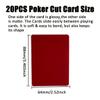 HOMUS Poker Cut Cards, 20 Pack Multi-Color Set, 2.52 x 3.465 inches, Dual-Sided Glossy/Matte Cut Cards view 2