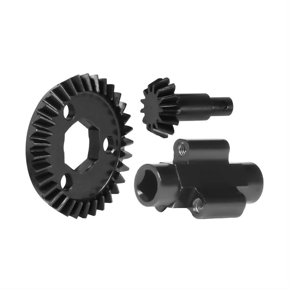 33T 13T Metal Bevel Gear Set Axle Differential Spool Upgrade Compatible with 1/18 RC Crawler UTB18 Trail Buggy(Gear and Spool Set)
