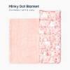 Wake In Cloud - Toddler Nap Mat with Pillow and Minky Fleece Blanket, for Kids Girls in Daycare Preschool Kindergarten, Roll Up Sleeping Bag, Cute Unicorn Floral Botanical, Blush Pink, Standard view 2