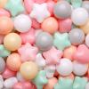 GOGOSO Ball Pit Balls,Plastics Balls for Ball Pit, Stars Hearts Shape for PastelBall for Toddlers Kids6 Mix Colors, 1000pcs view 1