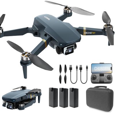 4K Drones with Camera for Adults: 2650ft Long-Range Foldable Quadcopter, 60+ Min Flight, Brushless Motor, Auto Hover & Follow Me (3 Batteries)