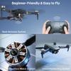 4K Drones with Camera for Adults: 2650ft Long-Range Foldable Quadcopter, 60+ Min Flight, Brushless Motor, Auto Hover & Follow Me (3 Batteries) view 3