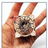 7-in-1 Metal DND Spinner Dice Set, Polyhedral RPG Dice with 3D Relief Design, Dragons Tabletop Gaming Accessory (Vintage Ember Copper) view 1