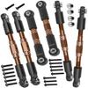 RCYouHott RC Aluminum Turnbuckles Camber Links Upgrades Part for 1/10 Slash/Rustler/Stampede/Jato/Hoss 4X4 4WD VXL,Turnbuckles Camber Links Hops Up,Bronze (#9027#9028#9029) view 1