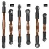 RCYouHott RC Aluminum Turnbuckles Camber Links Upgrades Part for 1/10 Slash/Rustler/Stampede/Jato/Hoss 4X4 4WD VXL,Turnbuckles Camber Links Hops Up,Bronze (#9027#9028#9029) view 4