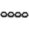 4Pcs #7758 Aluminium 17mm Wheel Hex Nuts Mount Splined Serrated Metal for RC Car 1/5 Traxxas X-MAXX 77086-4 E-Revo 2.0 VXL(4pcs Black) view 1