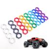 4Pcs #7758 Aluminium 17mm Wheel Hex Nuts Mount Splined Serrated Metal for RC Car 1/5 Traxxas X-MAXX 77086-4 E-Revo 2.0 VXL(4pcs Black) view 2
