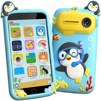 Kids Smart Phone, Educational Kids Toys Phone with 220+ Games, 3.97" Touchscreen, 5MP Camera, Parental Control, Learning Toddler Phone for Boys Ages 3-9