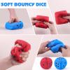 Anboor 2 Pcs Large Foam Dice for Adults Kids - 3.54" Jumbo Big Dados Giant Soft Fun, Colorful Dice for Game Nights & Classroom Activities (Blue & Red) view 3