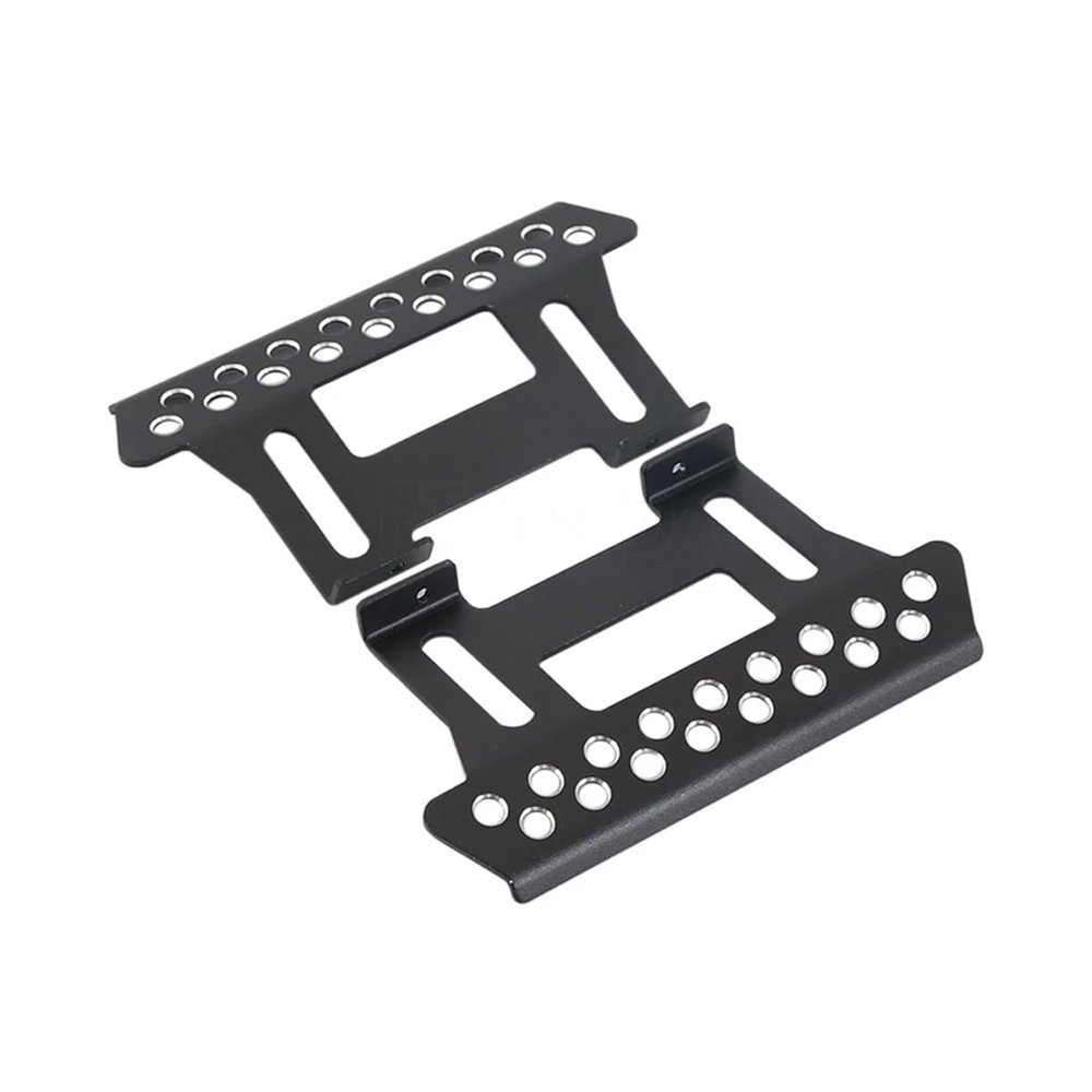 2PCS RC Car Rock Sliders Metal Pedal for 1/10 RC Crawler Axial SCX10 90046 90047 RC4WD TF2 Upgrade Parts (Black)