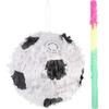 JOINPAYA 2Pcs Soccer Ball Pinata, Sports Ball Pinata with Stick, Soccer Birthday Decorations, 8.26 Inch, Multi, Paper view 1