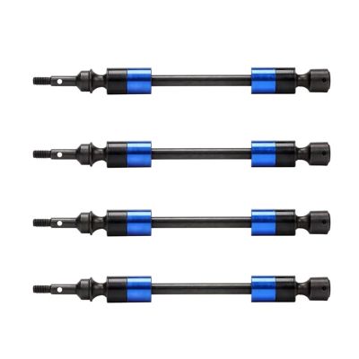 RC Car Transmission Shaft for Traxxas 1/10 for T-Maxx 49077-3 for Revo 3.3 53097-3#5451X Hard Steel Driveshaft Assembly RC Car Accessories Transmission Shaft Car Parts(Size 4pcs)